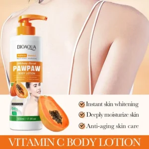 Papaya Vitamin C Whitening Body Lotion Skin Rejuvenation Nourishing Moisturizing Whitening For All Skin Types