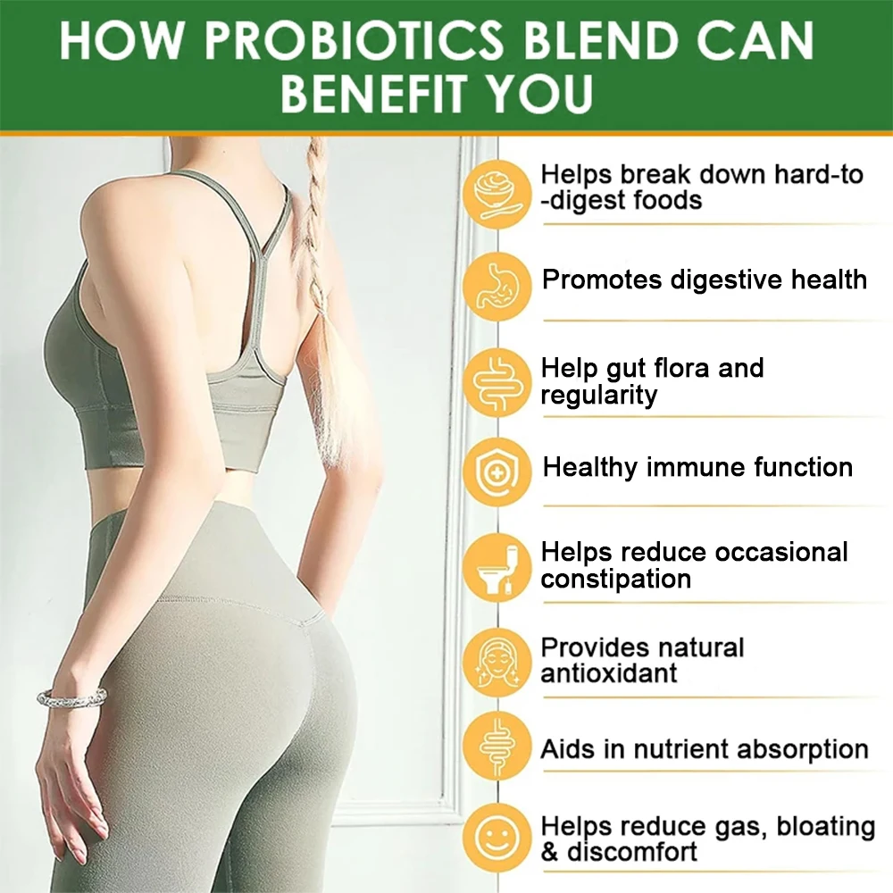Probiotics - Supports Gut Health, Nutrient Digestion, Weight Management, Metabolism, and Calorie Control - 120 Capsules - Image 4