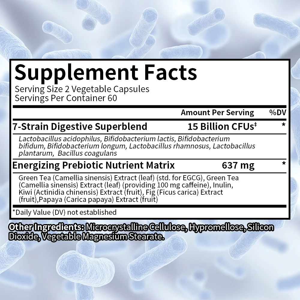 Probiotics - Supports Gut Health, Nutrient Digestion, Weight Management, Metabolism, and Calorie Control - 120 Capsules - Image 5