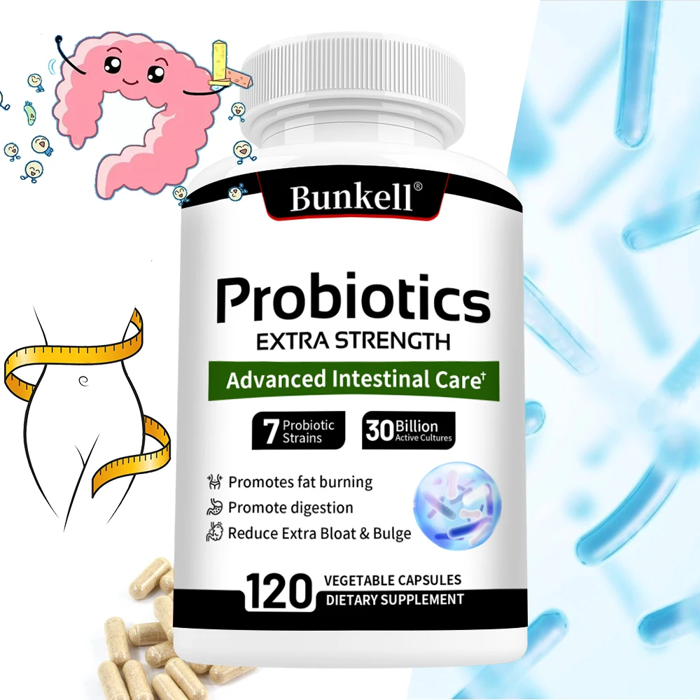 Probiotics - Supports Gut Health, Nutrient Digestion, Weight Management, Metabolism, and Calorie Control - 120 Capsules
