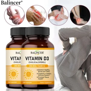 Vitamin D3, A High Potency Vitamin D Supplement for Bone, Teeth, Muscle, Tissue and Immune Health Support