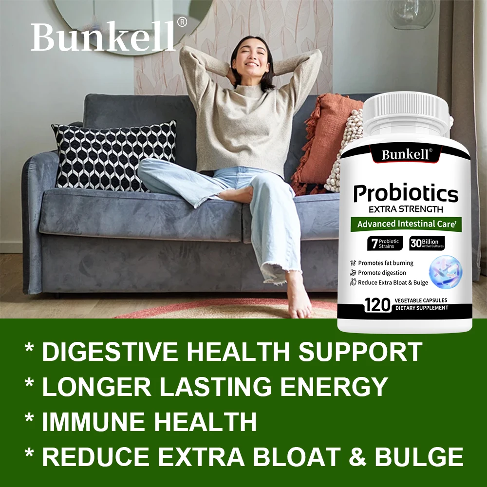 Probiotics - Supports Gut Health, Nutrient Digestion, Weight Management, Metabolism, and Calorie Control - 120 Capsules - Image 2