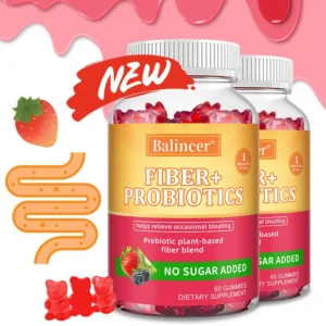 Fiber + Probiotic Gummies Improve Digestive Health,Balance Intestinal Flora,Promote Nutrient Absorption,and Help Control Weight